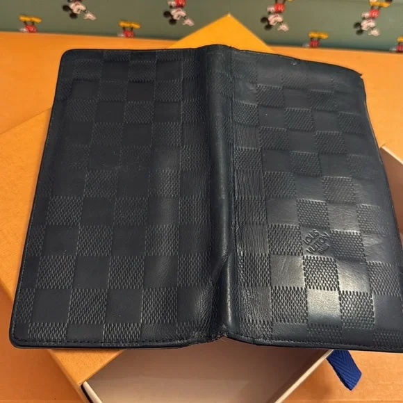 Authentic Louis Vuitton long leather wallet damier black - Picture 11 of 11